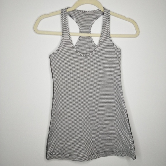 lululemon athletica Tops - Lululemon Cool Racerback Striped Tank size 4